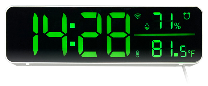 CARCAM Tuya WiFi Temperature and Humidity Sensor with Clock Function SZ-01T