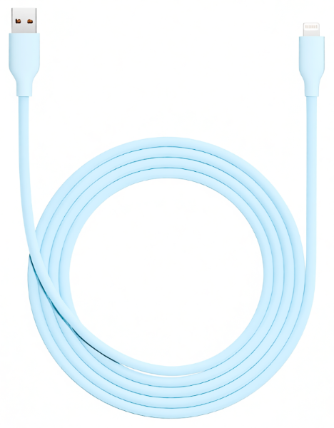 Xiaomi 6A Skin-friendly Silicone Fast Charging Data Cable, 2м (A to C) Blue