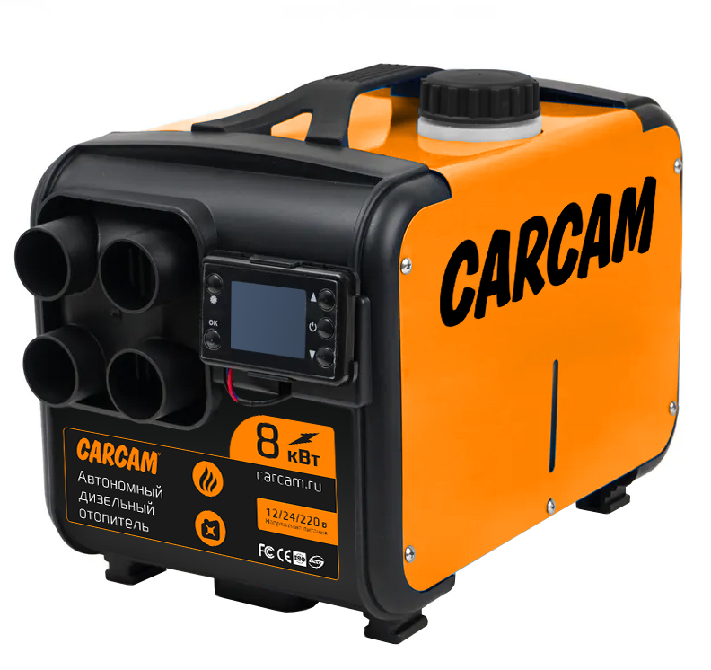CARCAM Diezel Heater 8KW 12/24/220 Plastic 4 Hole (ССDHP04)