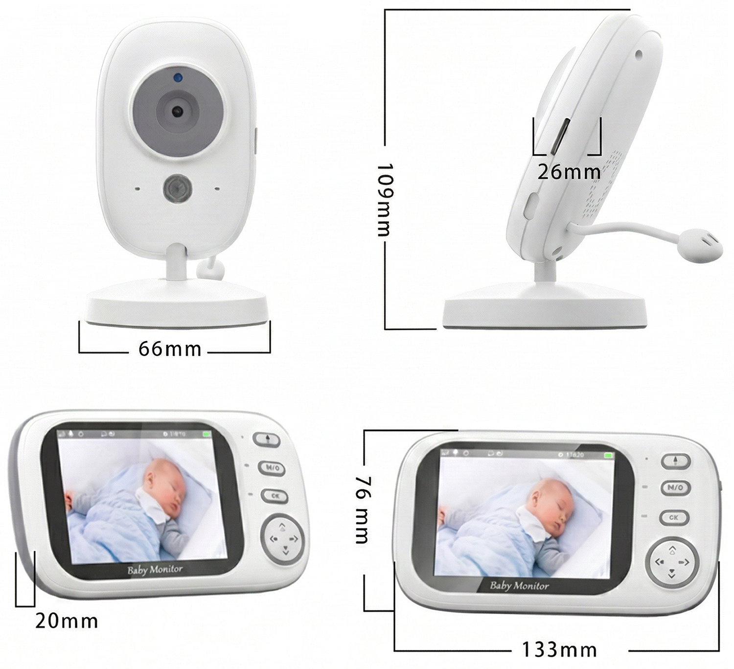 CARCAM Baby Monitor Camera 2,4Ghz (XMABM600)