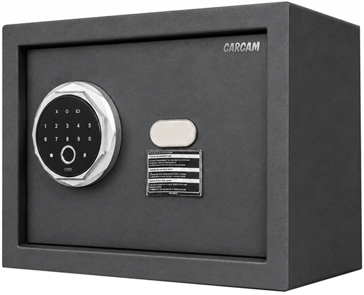 CARCAM Smart Fingerprint Safe Box (CC25FEC) Black