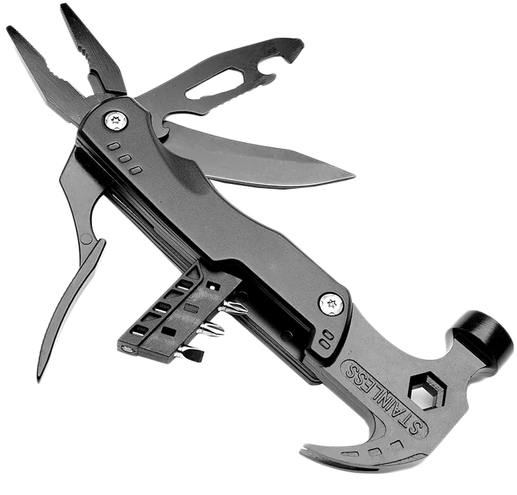SUNTEK Multitool Hammer With Pliers Black (017F)