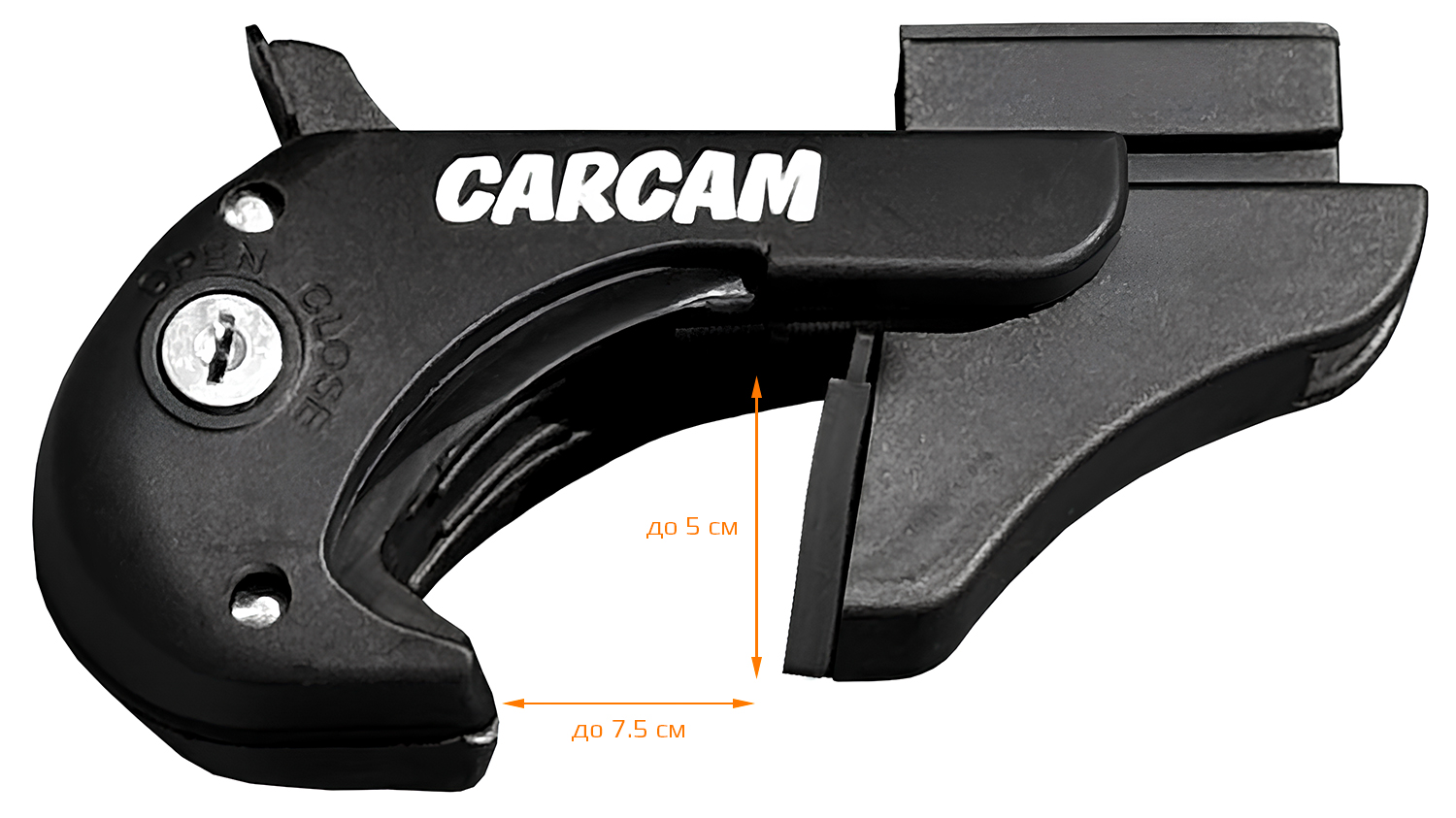Багажник на рейлинги CARCAM ROOF RAIL 1350 мм 1 поперечина (CC8706) Silver