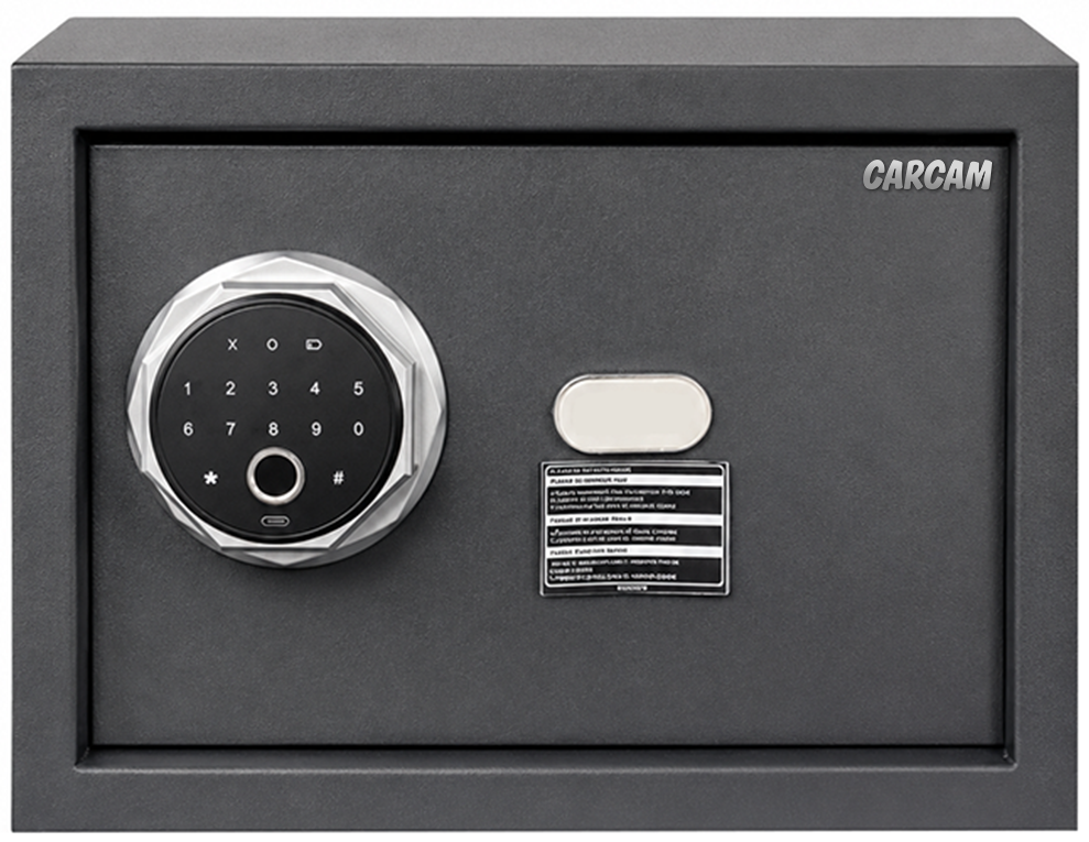 CARCAM Smart Fingerprint Safe Box (CC25FEC) Black