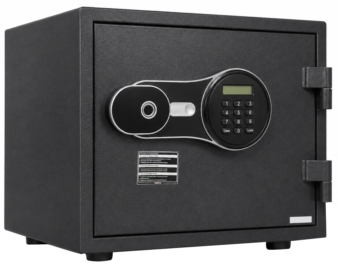 CARCAM Smart Fingerprint Fireproof Safe Box (CC350EDP) Black