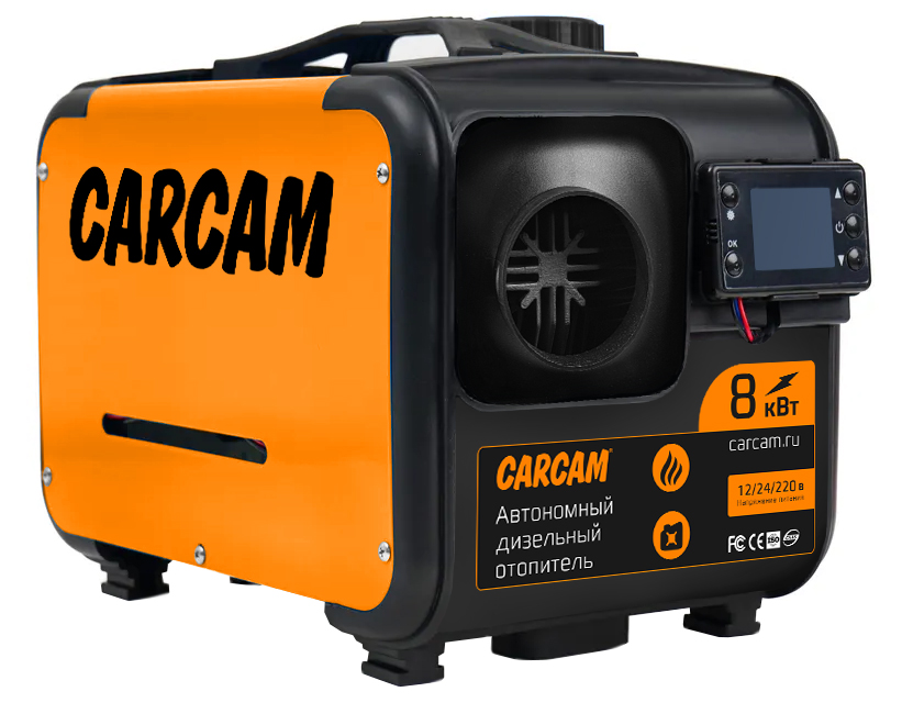 CARCAM Diezel Heater 8KW 12/24/220 Plastic One Hole (ССDHP01)