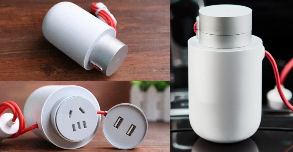 Преобразователь напряжения для автомобиля XIaomi MiJia Mi Car Inverter - Выходная мощность 100 Вт