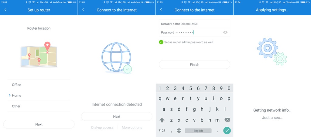 Wi-Fi роутер Xiaomi Mi Wi-Fi Router 3 - Приложение MiWiFi