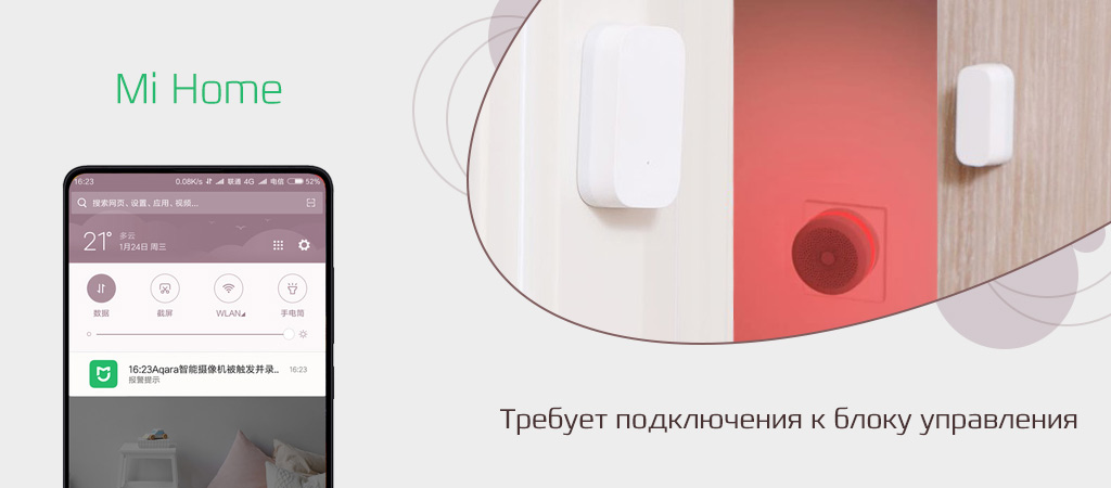 Xiaomi Aqara Window Door Sensor - Работа с умными системами