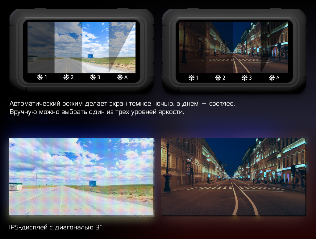 CARCAM HYBRID 3 Signature - Большой дисплей