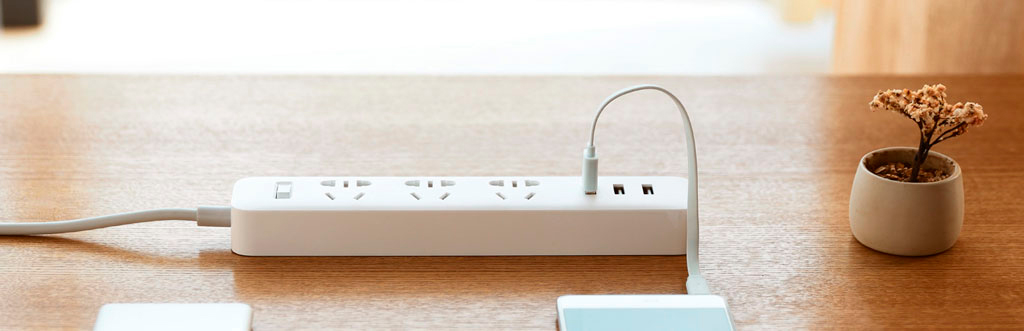 Xiaomi Mi Power Strip 3 Sockets White – современный удлинитель