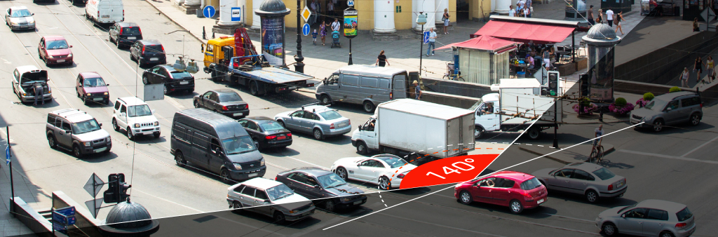 CARCAM D1 оснащено стеклянным объективом с углом обзора 140°