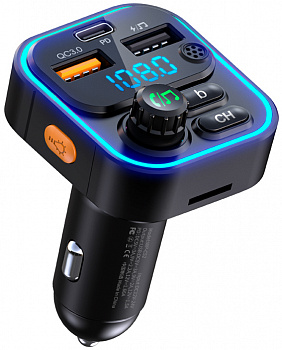 Wekome Pop Digital Series MP3 Wireless Fast Charging Car Charger (WP-C52) Black Wekome Pop Digital Series MP3 Wireless Fast Charging Car Charger (WP-C52) Black