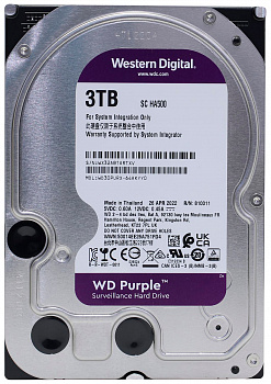WD HDD 3TB, SATA III, 3.5" (WD30PURX)