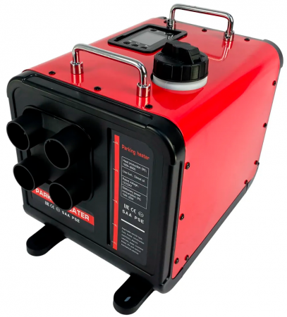 Viking Portable Autonomous Diesel Heater 8kW 12V/24V/220V-4 Plastic Red