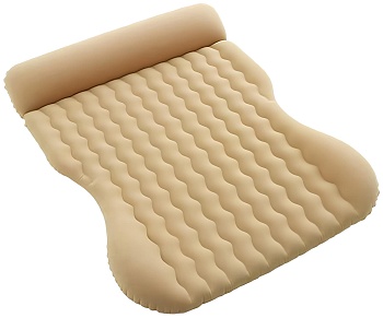 CARCAM Inflatable Auto Airbed, Auto Air Pump, 170x133 cm. (CCMTE1758) Beige