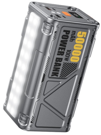 Wekome Mecha Series Outdoor Power Bank 50000 mAh 100W (WP08) Tarnish