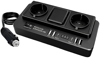 CARCAM IN-CAR Intelligent Car Power Inverter 150W (M1668)