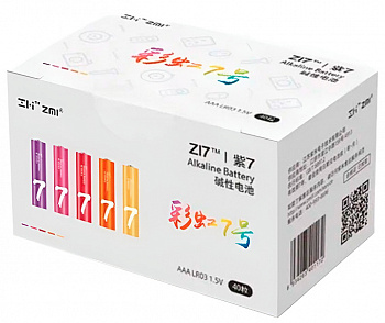 Xiaomi ZMI Alkaline Rainbow AAA (LR03) 40pcs