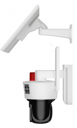 CARCAM 4MP Solar Outdoor PTZ Duel Lens Three View Camera V380BP8-4G