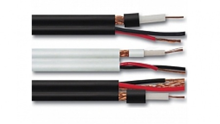 Кабель коаксиальный RG-59U, 75 Ом (CCA, Оплетка AL) + 2x0.75 мм2 CCA, внешний, чёрный, 100 м Кабель коаксиальный RG-59U, 75 Ом (CCA, Оплетка AL) + 2x0.75 мм2 CCA, внешний, чёрный, 100 м