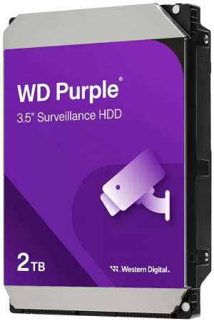 WD HDD 2TB, SATA III, 3.5" (WD23PURZ) Purple