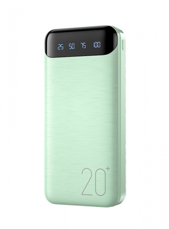 Wekome Minre Series Led Display Power Bank 20000 mah (WP-163) Light Green