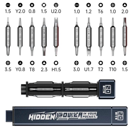 JAKEMY Screwdriver Toolkit (JM-8195) Black