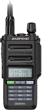 Baofeng UV-9R Pro V2 8W VHF/UHF IP68 Type-C Black