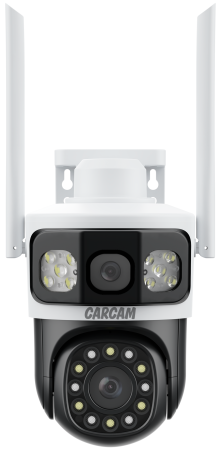 CARCAM 4MP Outdoor PTZ Triple View Camera V380BP7-4G