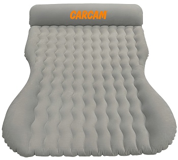 CARCAM Inflatable Auto Airbed, Auto Air Pump, 170x133 cm. (CCMTE1758) Gray
