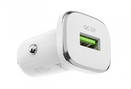 Borofone BZ12A АЗУ 1USB 3.0A QC3.0 Быстрая зарядка Белый Borofone BZ12A АЗУ 1USB 3.0A QC3.0 Быстрая зарядка Белый