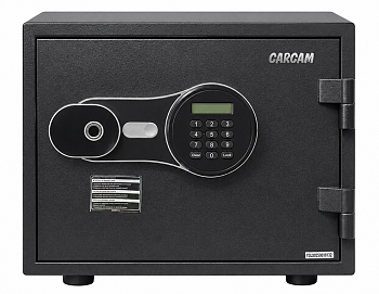 CARCAM Smart Fingerprint Fireproof Safe Box (CC350EDP) Black