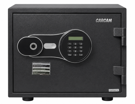 CARCAM Smart Fingerprint Fireproof Safe Box (CC350EDP) Black