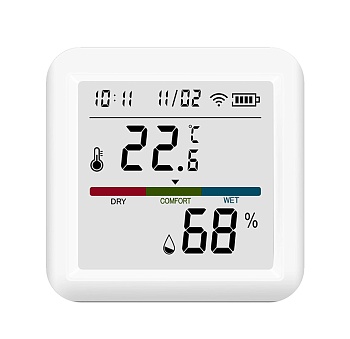CARCAM Tuya WIFI Temperature and Humidity sensor With Light TH05