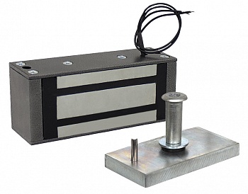 CARCAM M1-150 Электромагнитный замок с уголком (серебряный антик)