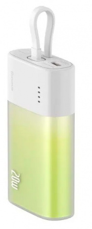 Xiaomi Baseus Pocket Fast Charging Power Bank Lighting 5200 mAh (PPKDC05L) Green