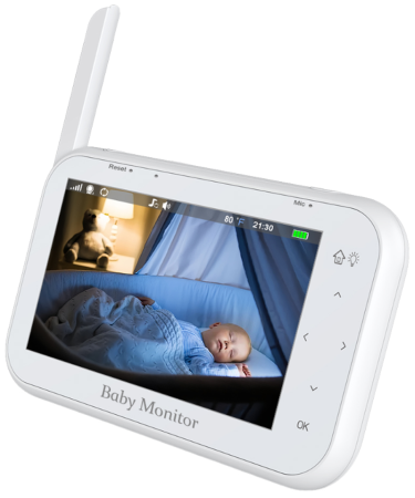 CARCAM Wireless Baby Monitor PTZ Camera (XMABM200S) Night Light