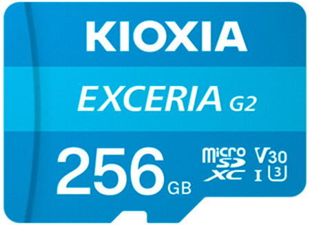 KIOXIA EXCERIA G2 ExtremeSpeed microSDXC UHS-I 256 GB V30 U3 (LMEX2L256GC4)