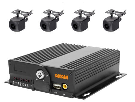 Комплект мониторинга транспорта CARCAM MVR KIT 4422/141X4