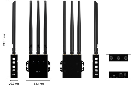 Plery Industrial 4G Router (WS-G R-802) EAU