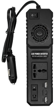 CARCAM IN-CAR Intelligent Car Power Inverter 200W (M1666)