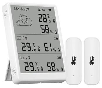 CARCAM Tuya WIFI Temperature Humidity Monitor With Extra Sensor TH16-R2