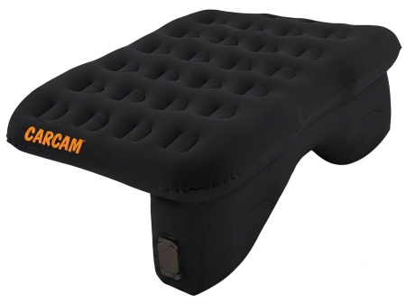 CARCAM Inflatable Back Seat Auto Airbed, Auto Air Pump, Repair Kit, 135x85 cm. (CCMTE1750) Black