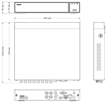 CARCAM 4CH XVR3104 CARCAM 4CH XVR3104