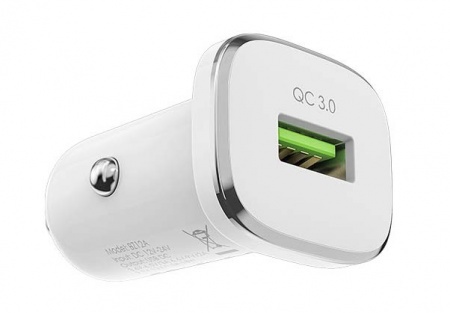 Borofone BZ12Aa АЗУ 1USB 3.0A QC3.0 Быстрая зарядка для Type-C Белый Borofone BZ12Aa АЗУ 1USB 3.0A QC3.0 Быстрая зарядка для Type-C Белый