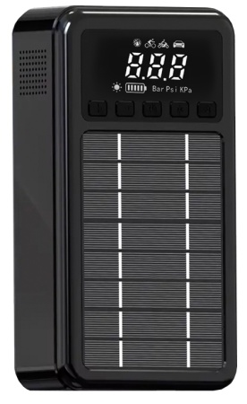 CARCAM 4in1 Jump Starter+Air Compressor+ Solar Power Bank+Led Lighting 10000mAh (CCMJS4)