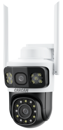 CARCAM 4MP Outdoor PTZ Triple View Camera V380BP7-4G