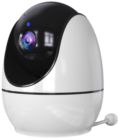 CARCAM Wireless Baby Monitor PTZ Camera (XMABM200S) Night Light