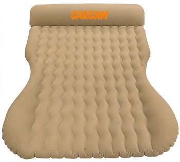 CARCAM Inflatable Auto Airbed, Auto Air Pump, 170x133 cm. (CCMTE1758) Brown